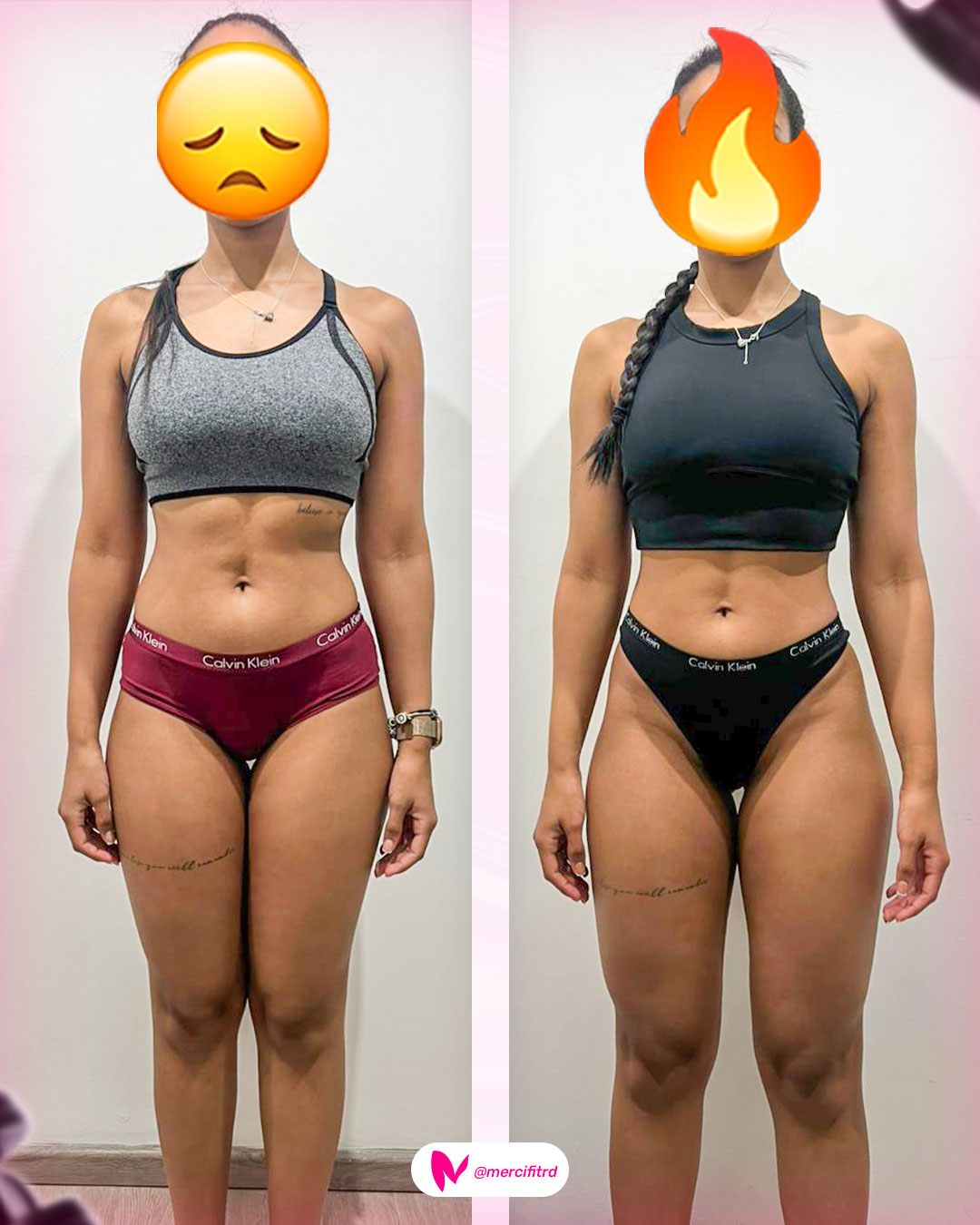 Transformación Mercifit — Antes y Después